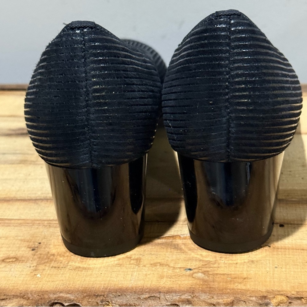 NEW ARA Kendall pumps in Black Striped Leather Size 8 A17 - Picture 10 of 13